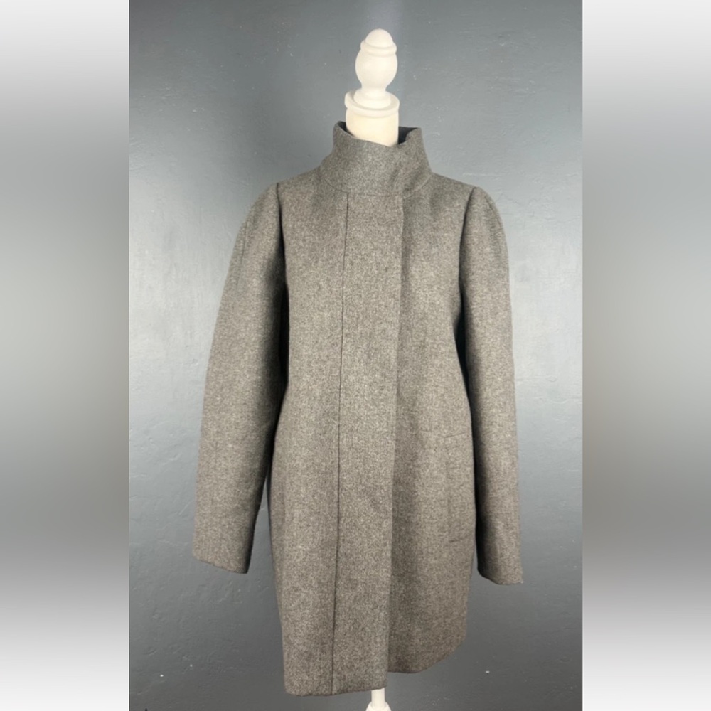 J.Crew Mercantile Women's Sz 4 Gray Wool Cocoon City Coat